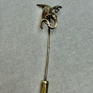 Vintage Gold Dragon Stick Pin
